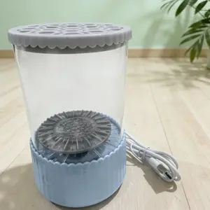 USB Plug-In Electric Makeup Brush Cleaner, Home Lazy Wash & Dry All-In-One Multi-Brush Storage, Essential Beauty Tool