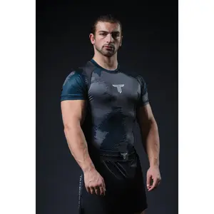 Kaos Camo Short-Sleeve Rashguard - Pirate Black