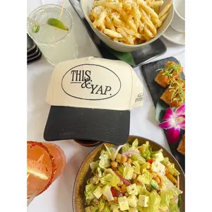 This & Yap Black Vintage Trucker Hat - Classic Design for Outdoor Activities