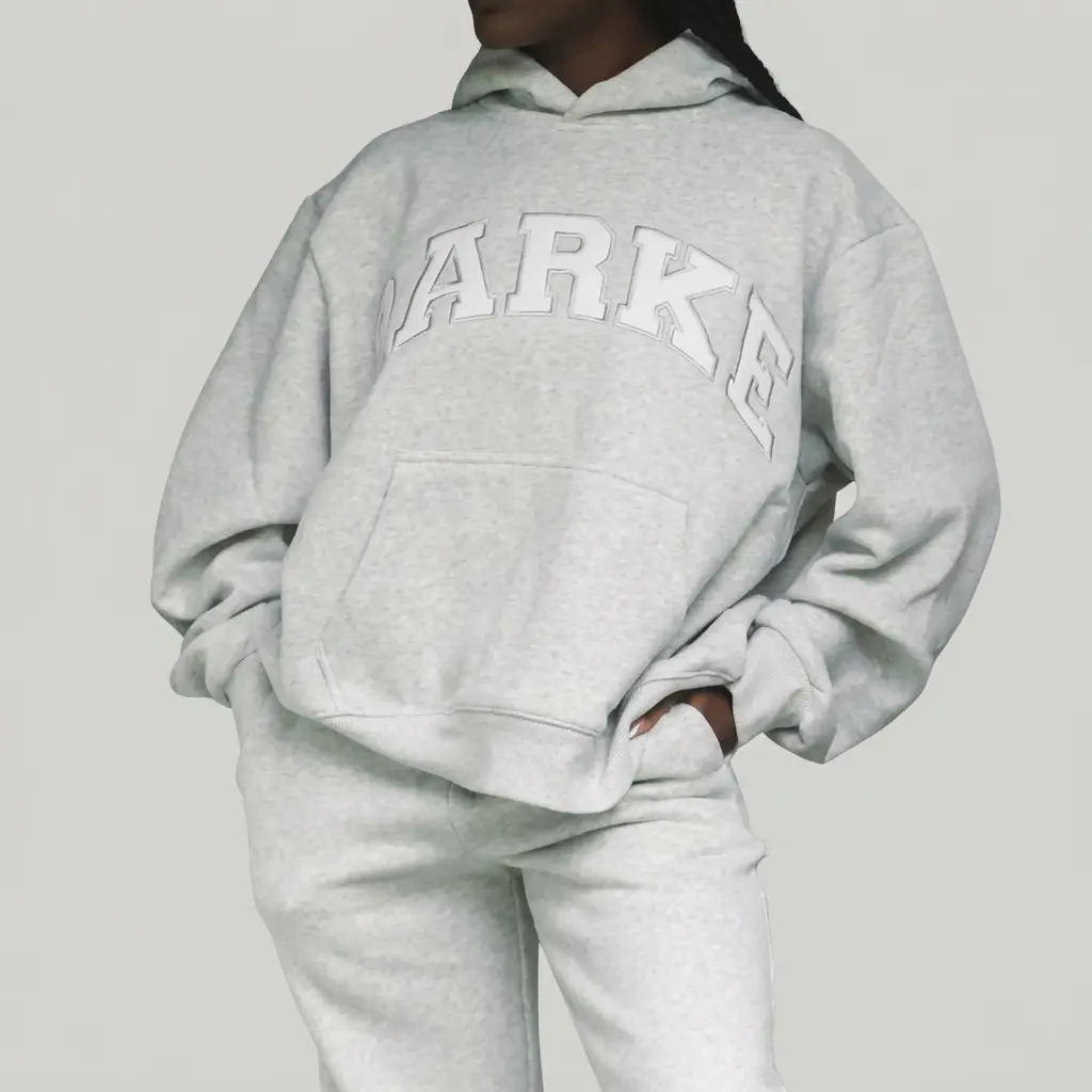 PARKE Women's Streetwear Style Letter Print Hooded Sweatshirt - Loose Slouchy Fit Versatile Multiple Color Options Casual Ladies Top, Premium Comfortable Apparel for Daily Wear, Street Outfit, Commute, Shopping, Outing & Weekend Wear