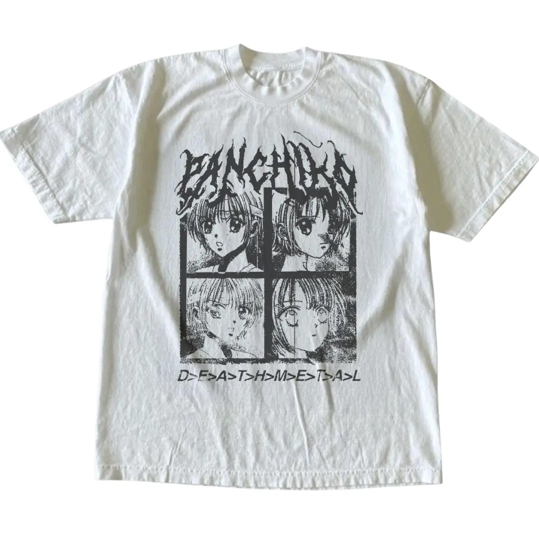 Gildan Men's and Women's T-Shirt, Panchiko Band T-Shirt, Music Band Tee, Gifts Shirt, Unisex Vintage Graphic Tees Gothic Grunge Y2k Emo Scene Amity Affliction Style Clothes Men Women Streetwear