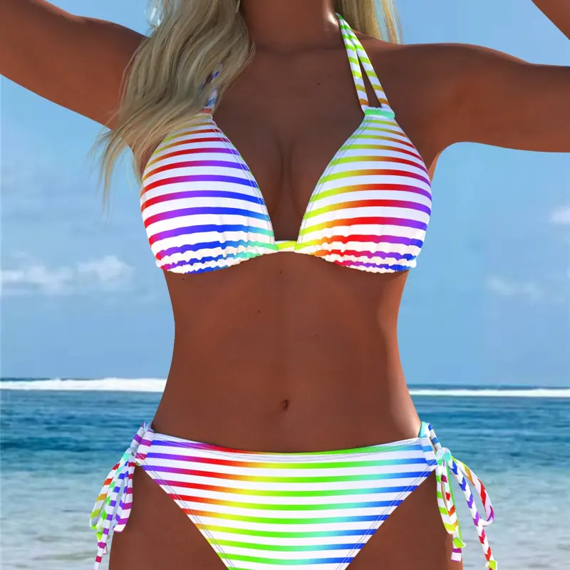 New Arrival Women's Swimwear, Ruched Knot Bikini, Swim Dress Summer Beach Festival Vacation Travel Sexy Style Bikini Set Two Piece Set Best Selling Bikini Swimsuit Set