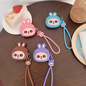 Cute Cartoon Earphone Case for AirPods 4, Compatible with AirPods 3 & Pro 2, Perfect Fit Wireless Bluetooth-compatible Earbud Cover