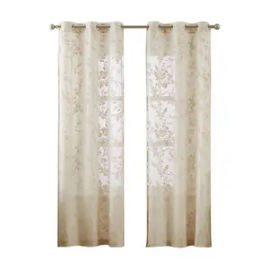 5th Avenue Lux Lark Burn Out 37x96 Sheer WindowPanel 2pc Set