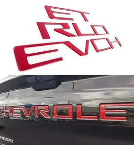Chevy Silverado Tailgate Insert Letters 2019-2025 | Custom Truck Emblem Badge Overlay Decals
