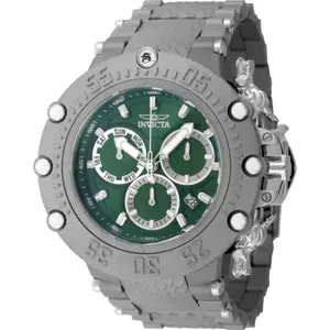 Invicta Men's 48192 Subaqua Quartz 3 Hand Green, Titanium Dial Watch