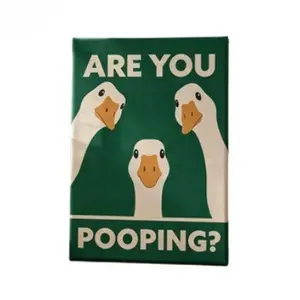 1 Pc, Wall Art, Animal Poster, Duck Bathroom Sign "are You Pooping?" Print, Quirky Humor Green Canvas Painting, Bathroom Aesthetics, Restroom Decor, Apartment Decor, Housewarming Gift, Unframed Modern Home Decor fine office fun lovely funny cuadro