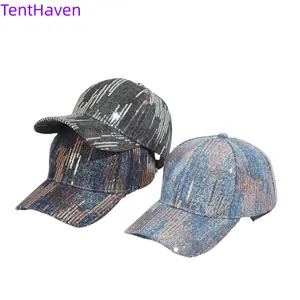 2026 new sequined cowboy hat baseball cap glitter duckbill cap couple sun hat embroidered sequined hat