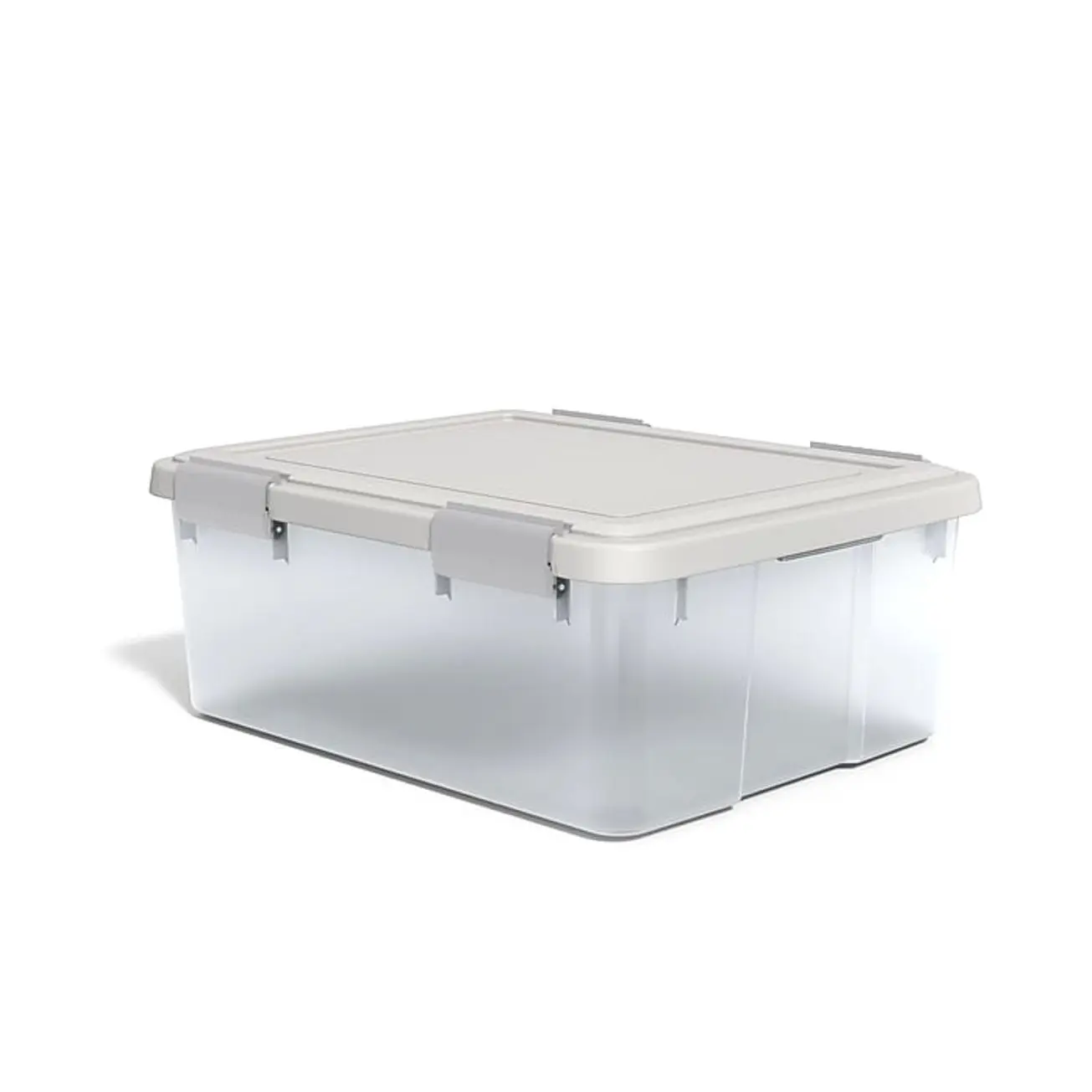 Iris WeatherPro Lidded 30.6 Qt Transparent Plastic Storage Bin, Organiser Container (270016/110411) - Home Supplies Storage Boxes