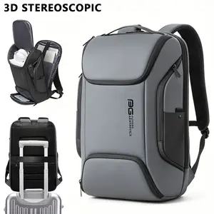 Men's work backpack, fashionable travel backpack, 3D stereoscopic high-tech backpack, business work laptop backpack suitable for 17.3-inch laptops, high quality, perfect gift for Christmas and birthdays