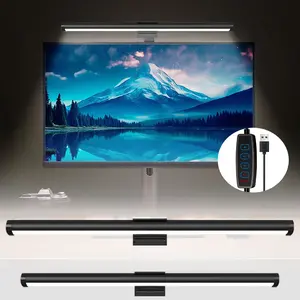 LED Display Strip Light, 3 Color LED Screen Lamp for Computer Reading Office Learning, USB Powered Table Lamp, Wall Mounted