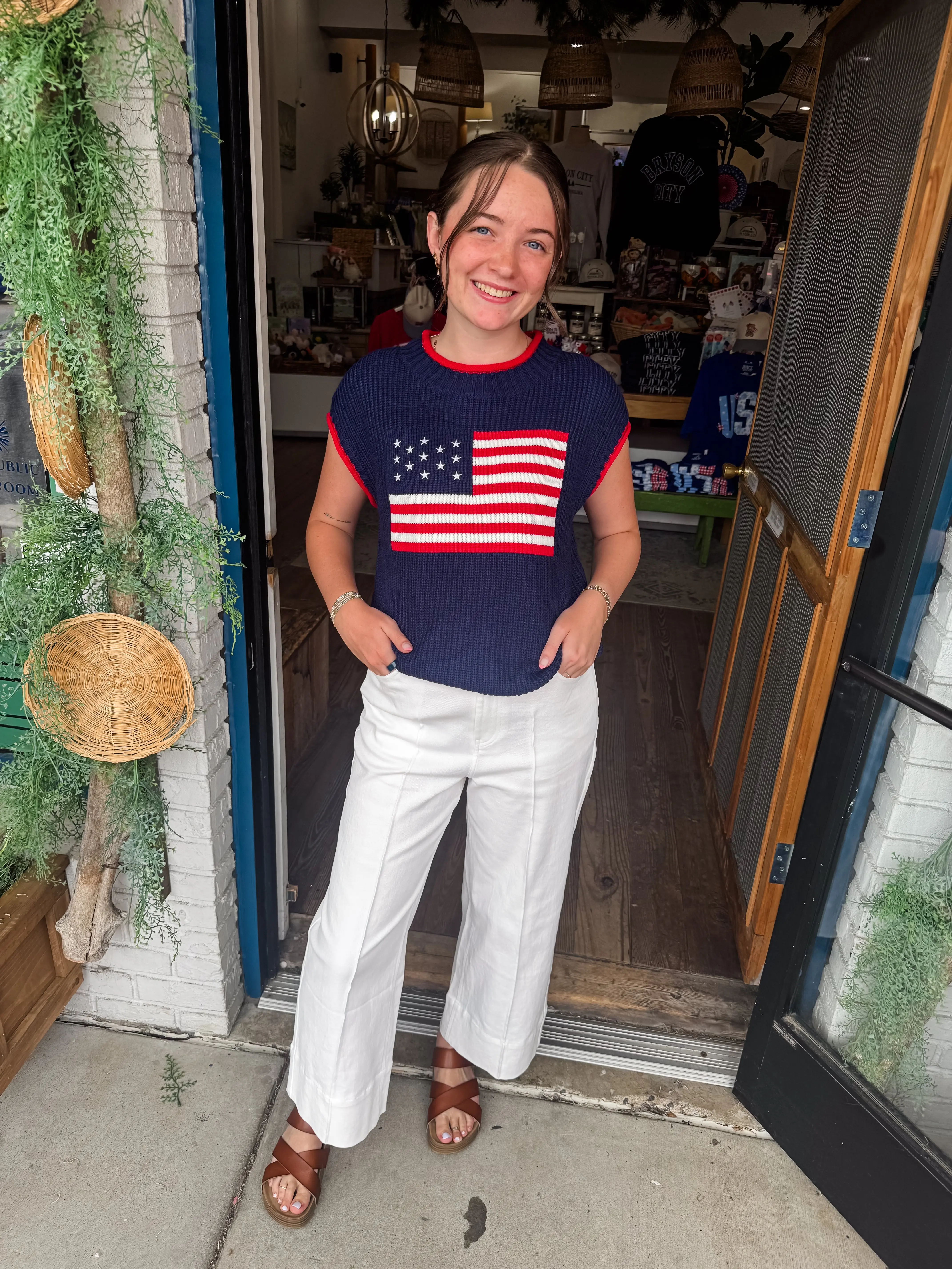 Justice Flag Sweater