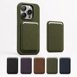 MagSafe Strong Magnetic Tech Fabric Phone Case, Integrated Wallet & Kickstand Design, Shockproof and Scratch-Resistant, Supports Wireless Charging, Compatible with iPhone 17/16/15/14/13 Series