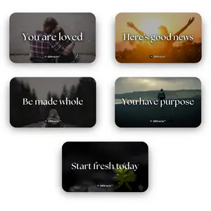 (Tract Variety Pack) QR Code Gospel Tracts – [10 Each - Pack of 50]  Digital Gospel Cards for Christian Evangelism and Spreading the Gospel of the Lord God Jesus Christ – Evangelism Tool for Believers, Outreach, Ministry, Church