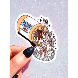 Dogs Serotonin Booster Sticker