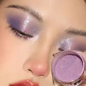 1PC Single Color Chameleon Eye Shadow Powder and Body Glitter Powder, All Over Glimmer, Pearlescent Polarization, Gradient Glitter Effect, Waterproof and Sweatproof, Easy To Apply, Long-lasting, Music Festival Party Stage Performance