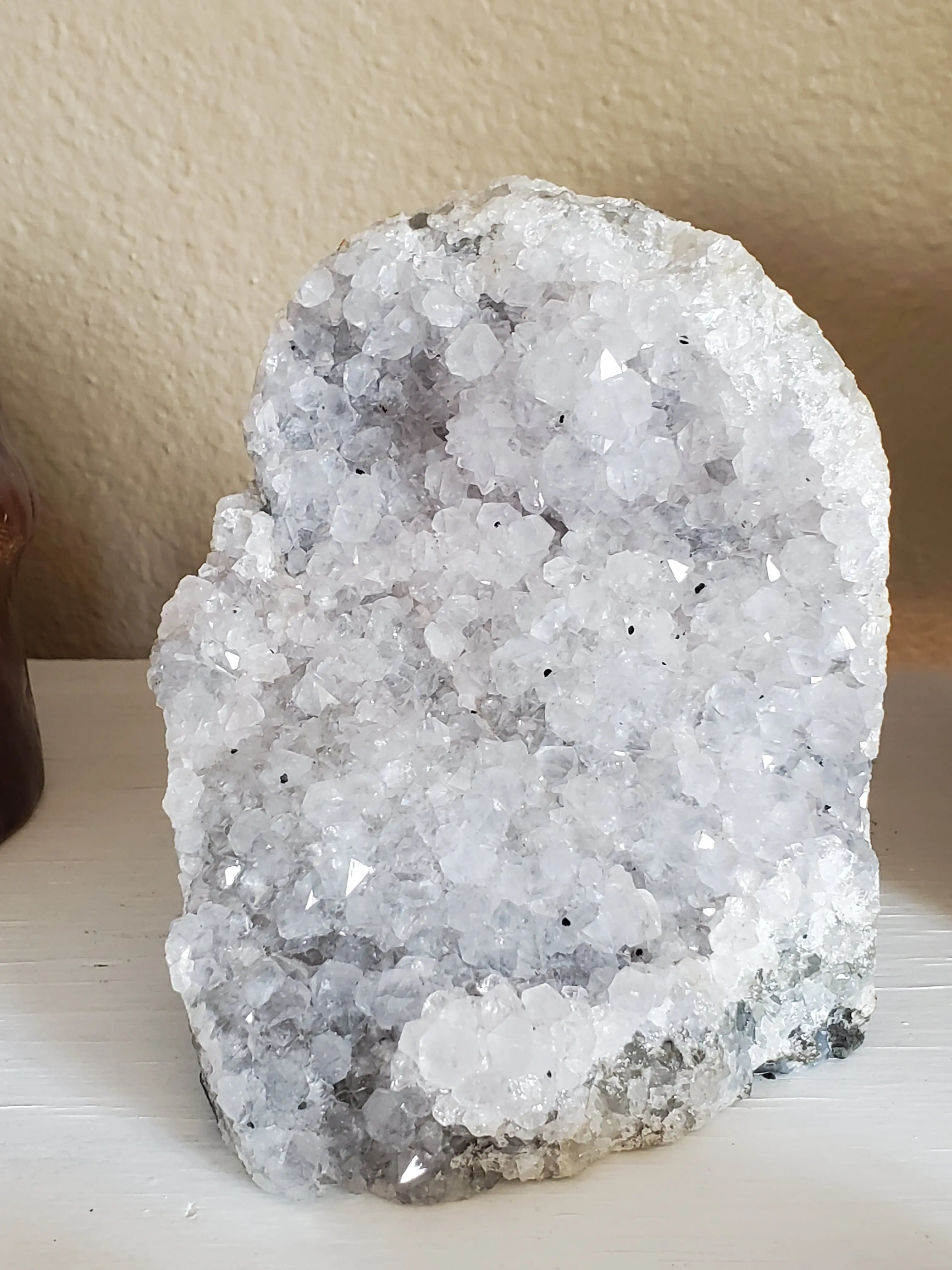 Natural raw Black Amethyst druse
