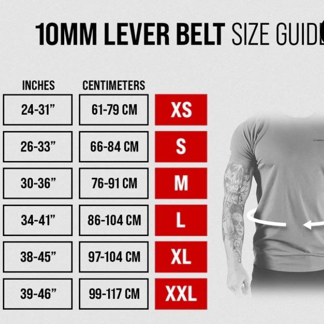 BUFF AMERICAN 10MM Lever Belt - Black, USAPL, USPA, IPL, IPF Approved, Adjustable Lever Buckle Attachment, Height 4 Inches, Thickness 0.394 Inches BUFF AMERICAN 10MM Lever Belt - Black, USAPL, USPA, IPL, IPF Approved, Adjustable Lever Buckle Attachment, Height 4 Inches, Thickness 0.394 Inches