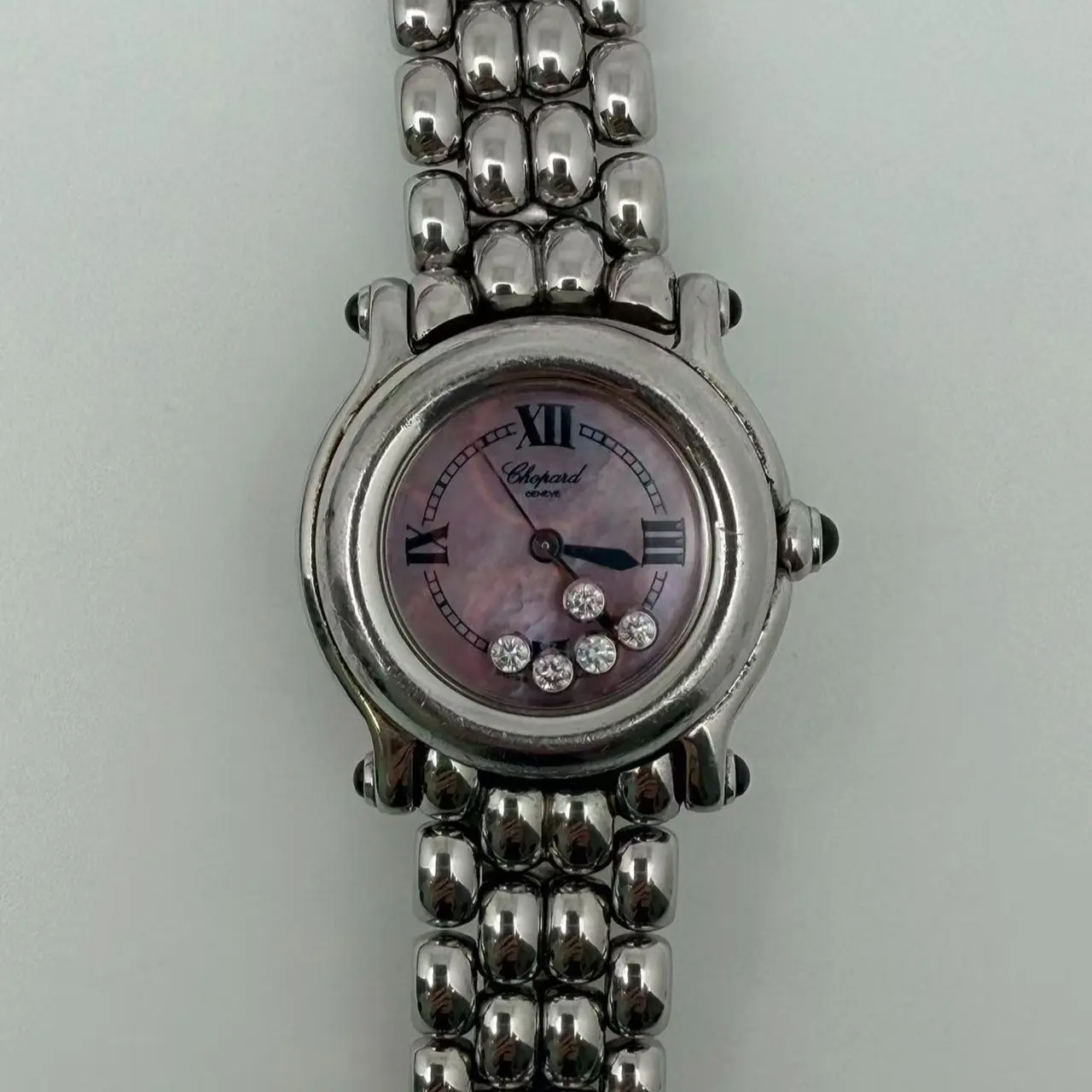 Chopard Happy Sport 26mm Quartz Diamond-Set Stainless Steel Ladies Watch – Reference 27/8250-23/4384