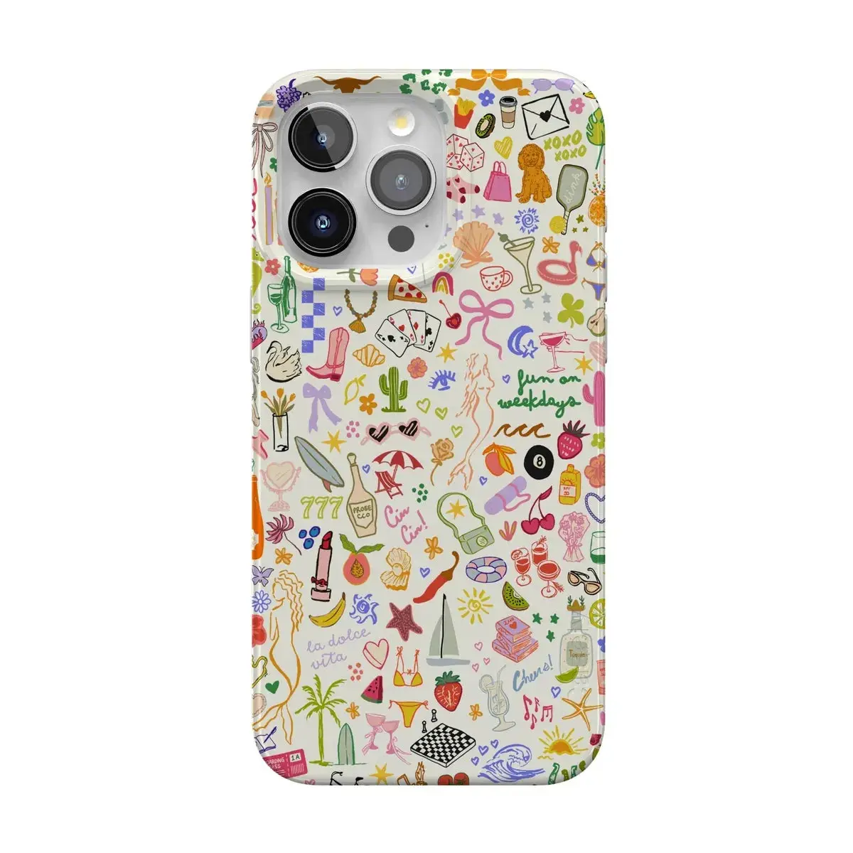 Casely iPhone 14 Pro Case | Fun on Weekdays | All the Fun Things | Compatible with MagSafe | Classic Ultra Thin Design
