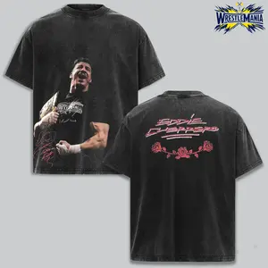 Eddie Guerrero Latino Heat WWE Champion Heavy Cotton Shirt Wrestlemania XX Tshirt Lucha Wrestling Libre Hoodie Fan Apparel Menswear Direct-to-garment Breathable Printing, Soft, Casual, Vintage, Streetwear, Graphic Tee, Unisex