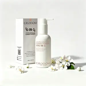 GRODOM Argan Jojoba Conditioner - 5.06 oz (150ml) Sulfate-Free Haircare Moisturizer with Natural Extracts & Biotin, Hydrates, Repairs, Detangles, Anti-Frizz for Chemically Treated, Wavy/Curly Hair Daily Use