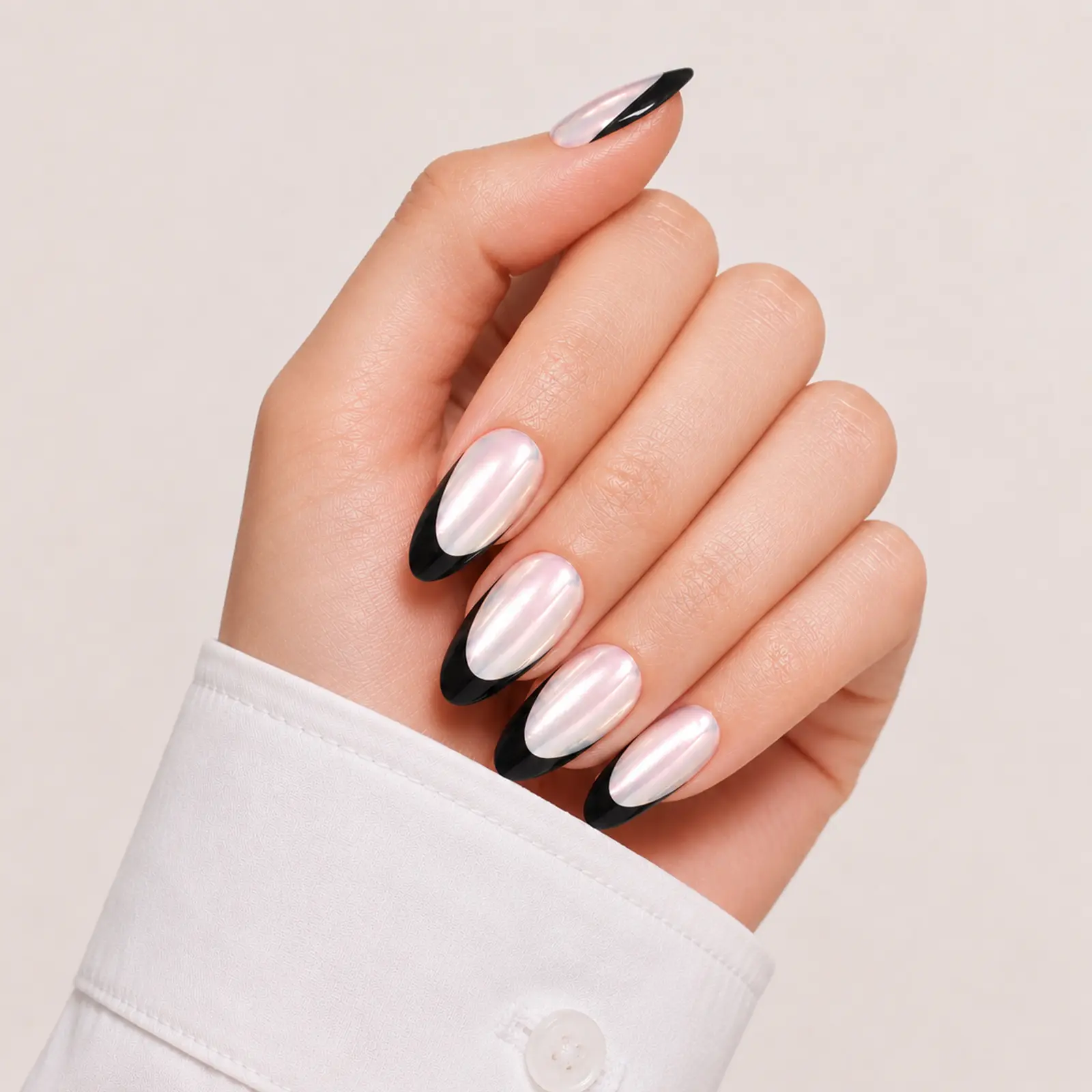 Black Swan Pearl French - Medium Almond