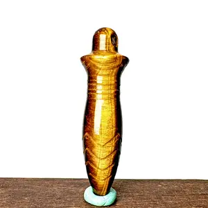 1 count Natural Healing Crystal Quartz Pendant Reiki Stone Tiger Eye Spiritual Pendulums