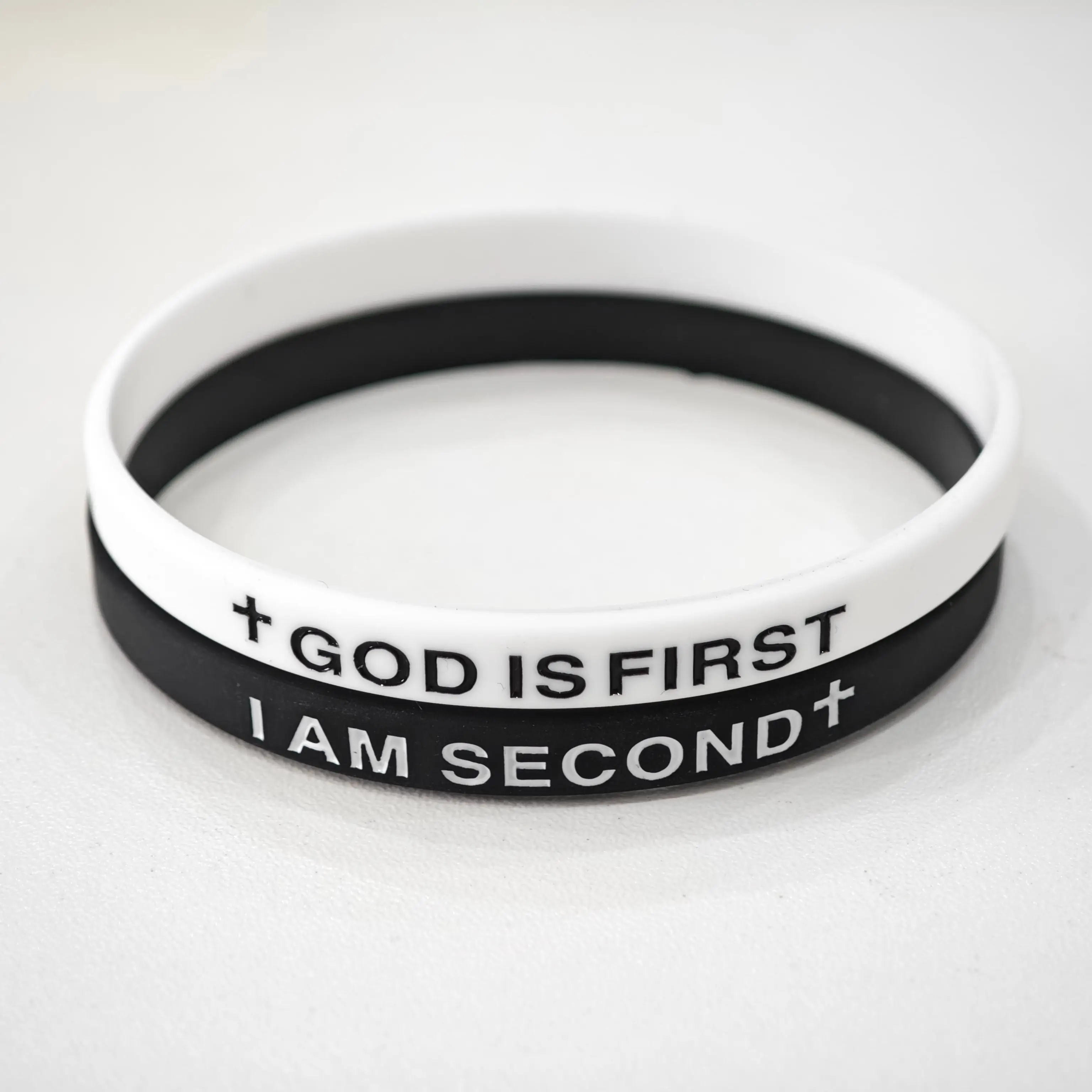 2-pack-GOD IS FIRST BRACELET I AM SECOND Motivational Message man BRACELET Thin style Religious Easter Gifts FallFreshness TikTokShopRestock