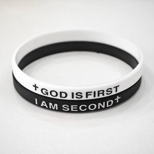 4-pack-GOD IS FIRST BRACELET  I AM SECOND Motivational Message man BRACELET Thin style Religious Easter Gifts FallFreshness TikTokShopRestock