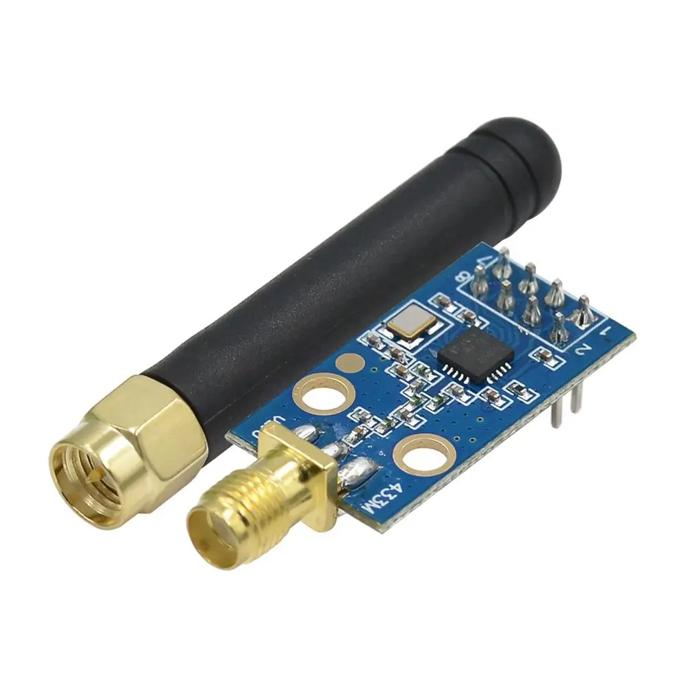 CC1101 e07-m1101 Industrial Multi-Frequency Wireless Transceiver Module with SMA Antenna, 315MHz/433MHz, 1.9-3.6VDC, 400m Long-Range, 3V Efficient Power, Signal Boost Tech, 1 x Integrated IC for Car Repair Tools, Microcontrollers