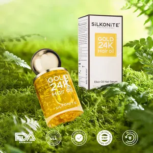 24K Gold Treatment Hair Oil，100% Plant-Based Extract ，Absorbs in 3 Seconds-Non-Sticky! Luxurious Nourishment for Shiny，Anti-Frizz and Deep Conditioning，Revitalize and Protect Your Hair，Ultimate Repair and Shine Enhancer