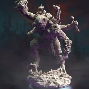 Shambling Corpse Collector 3D-Printed Resin Miniature, DM Stash Home Decor Statue, 3D-Printed Resin Miniatures