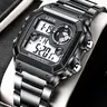 1 Piece Men's With Stainless Steel Band With Box Waterproof Quartz Wristwatch For Daily, Business, Work