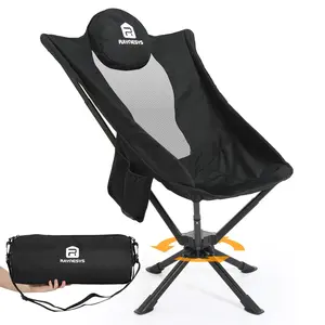 【Anxious people relax】Oversized 360° Rotating Camping Chair - Portable Folding, Heavy-Duty Aluminum Frame, High Back for All-Day Comfort, Perfect for Camping & Fishing