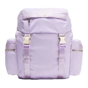 Women's Lululemon Wunderlust 14L Backpack - Lightweight Nylon, Lavender Frost Purple with Gold Accents, Carry-On, Active, 14-Inch, Carry-On Backpacks, Active Backpacks