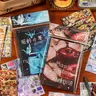 1400+ Pcs Aesthetic Hardcover Sticker Book (Single or Bundle) - Dreamcore, Foodie Cute Stickers for Adult, Student Back to School, 9 Glossy, 9 Fine Sand, 12 Matte Adhesive Decals for Scrapbook Supplies, Laptop Customization