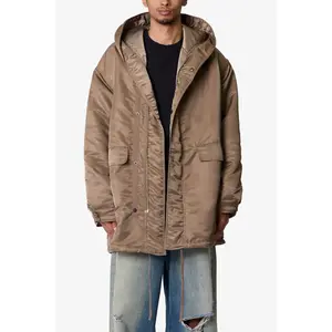 mnml Hooded Megaparka Jacket - Tan