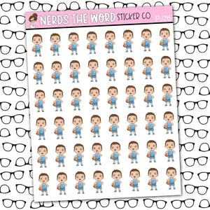 PJ Basketball Sticker Sheet
