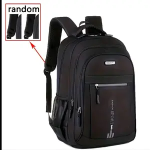 Sporty Black Backpack with Multiple Pockets and Adjustable Straps for Daily Use