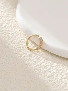 Women's Rhinestone Belly Button Nose Piercing Jewelry, Geometric Design Copper Chain Material, All-Season Casual Wear