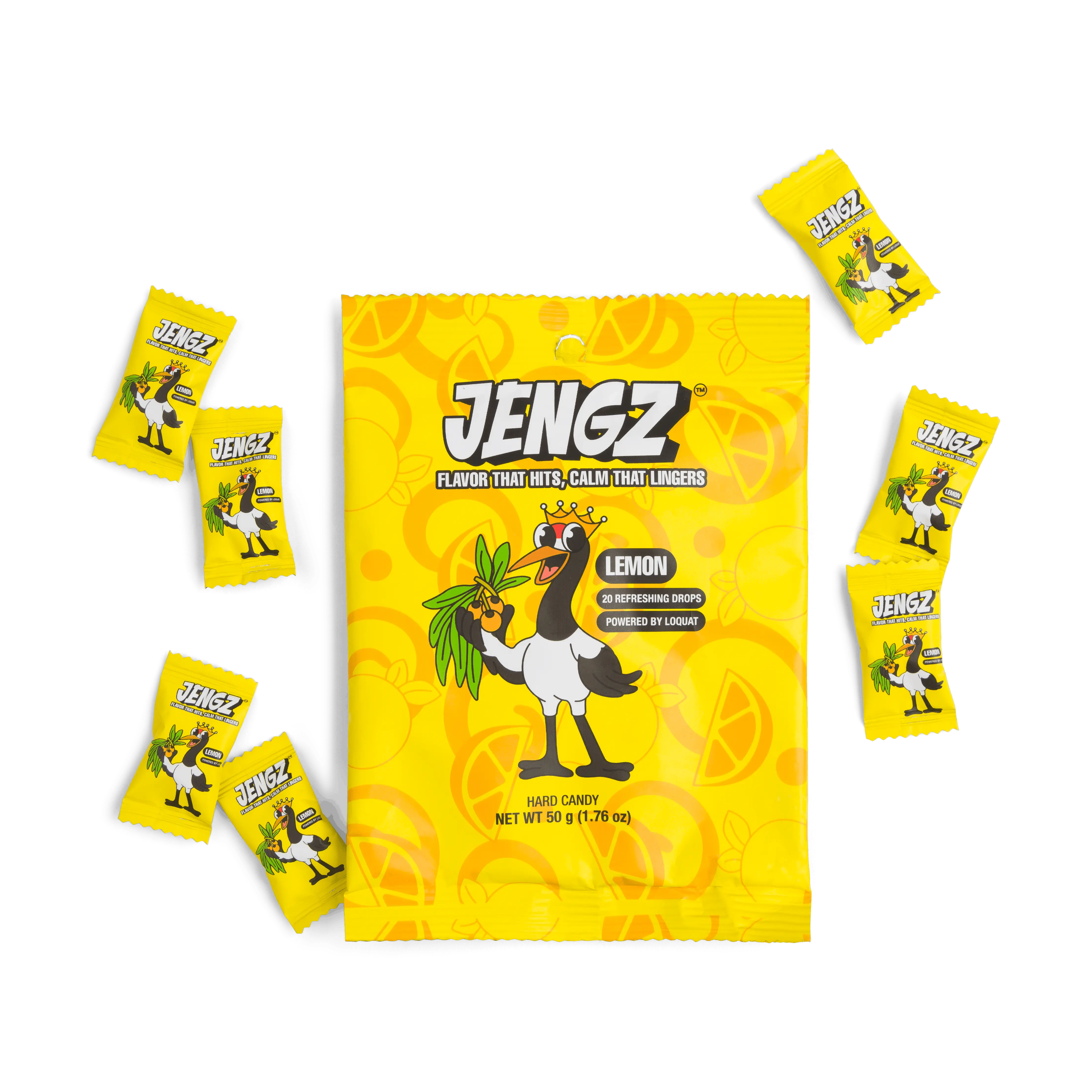 LEMON – JENGZ Refreshing Hard Candy Drops Powered by Loquat