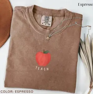 Comfort Colors Retro Teacher T-Shirt, Cute Elementary Educator Graphic Tee, Teacher Appreciation Gifts, Back to School Shirt, Gift For Teacher