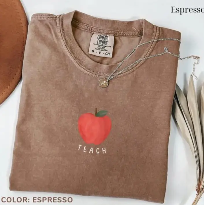 Comfort Colors Retro Teacher T-Shirt, Cute Elementary Educator Graphic Tee, Teacher Appreciation Gifts, Back to School Shirt, Gift For Teacher