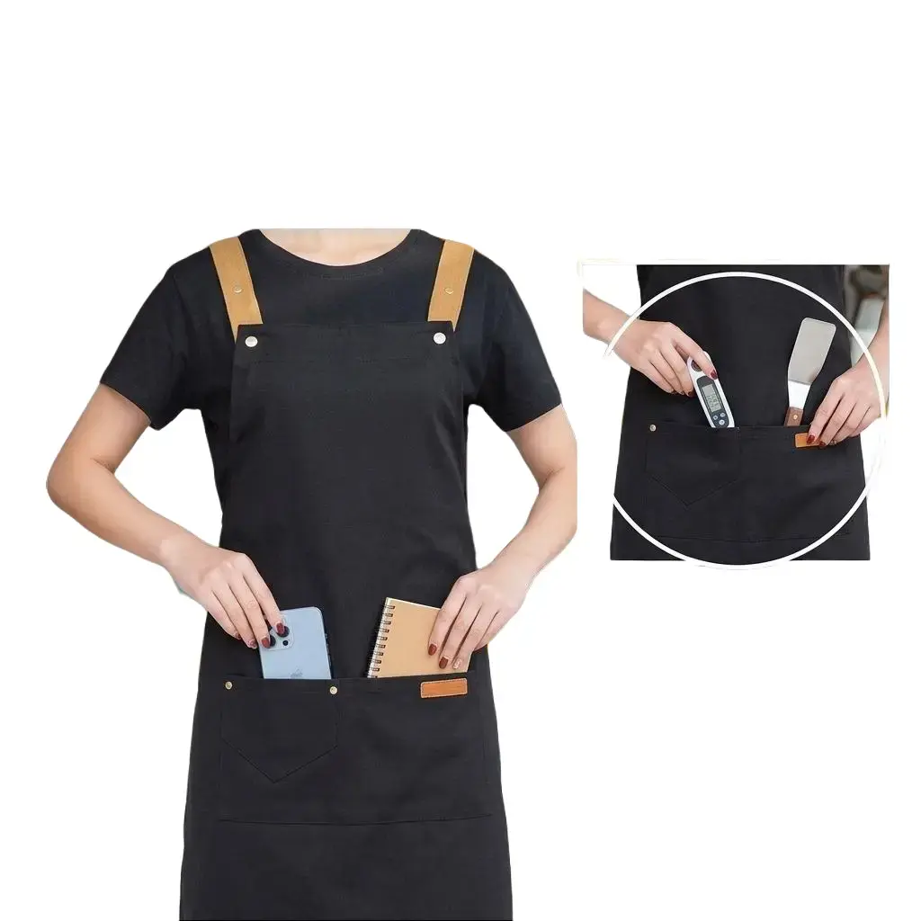 2pcs New Waterproof And Oil-Proof Apron For Kitchen And Restaurant Use Unisex Apron