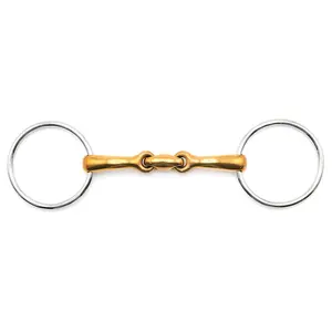 Jeffers Oval Mouth Copper Loose Ring Horse Bit, 5"