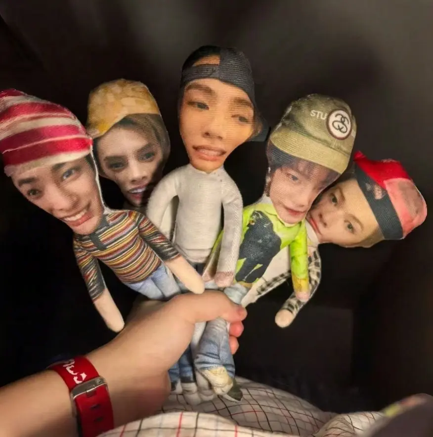 New Cortis Group Abstract Artistic Doll Big Head, Collectible Fashion Figure, Creative Character Display Toy, Fan Collection Decor, Cute Desktop Ornament, Gift for K-Pop Lovers