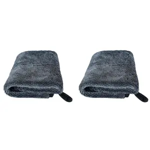 2-Pack Microfiber Towels (35"x 24") Extra Large Ultra Absorbent Drying Towel for Cars and Trucks, Without Streaks, Scratches, or Water Spots
