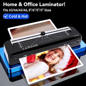 A3 Laminator with 20 Sheets 7-in-1 Design Fast Warm-up Never Jam Tech 13-Inch Cold & Thermal Lamination for Photos Docs Cards Ideal for Home Office School Laminating Kit Free Rounded Corner Film Set & Corner Rounder