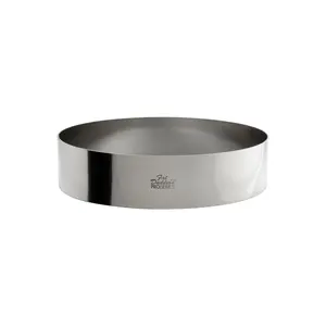 Fat Daddio's SSRD-8020 Stainless Steel Round Cake & Pastry Ring, 8 x 2 inch